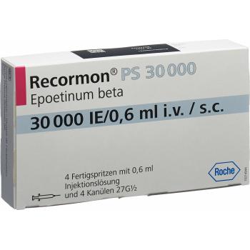 Recormon PS Inj L&ouml;s 30000 IU/0.6ml with needle protection Fertspr 4 pcs